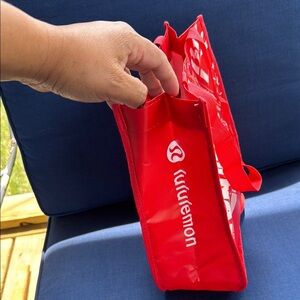 Lululemon Bold Red Graphic Tote